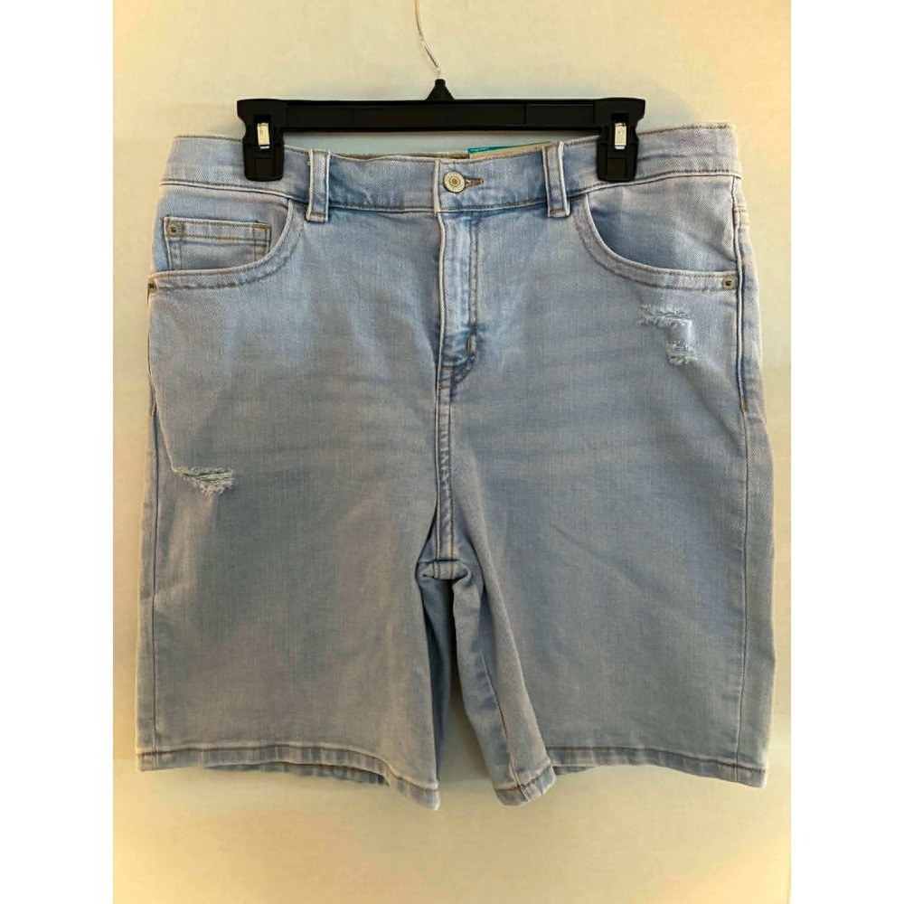 Thereabouts Girls Plus Size 18.5P Light Wash Relaxed Fit Denim Shorts‎ New